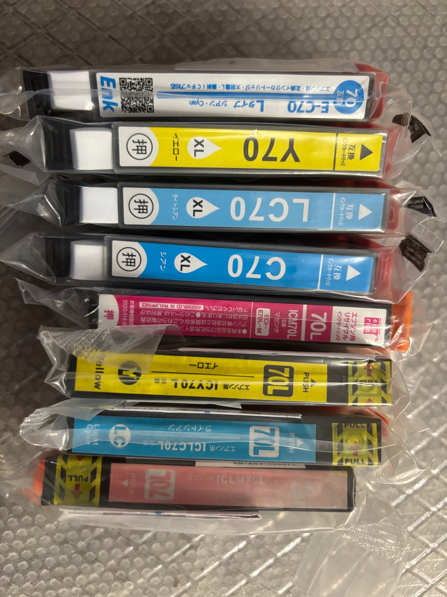 【訳あり・在庫処分】エプソン用 ICC70シリーズ さくらんぼ 互換インクカートリッジ(全色一律50円/個)